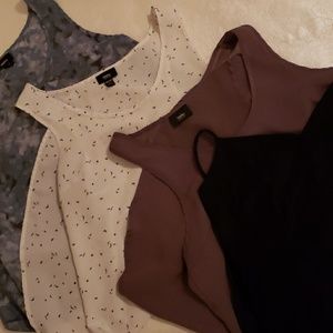 4 Mossimo sleeveless blouses